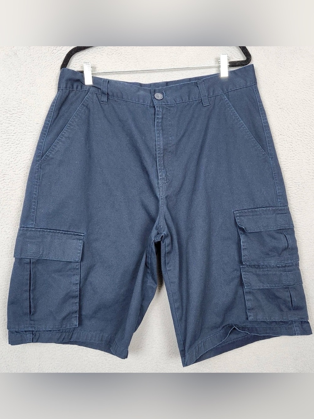 Wicked Stitch Men's Navy Blue Cargo Shorts Men’s 36